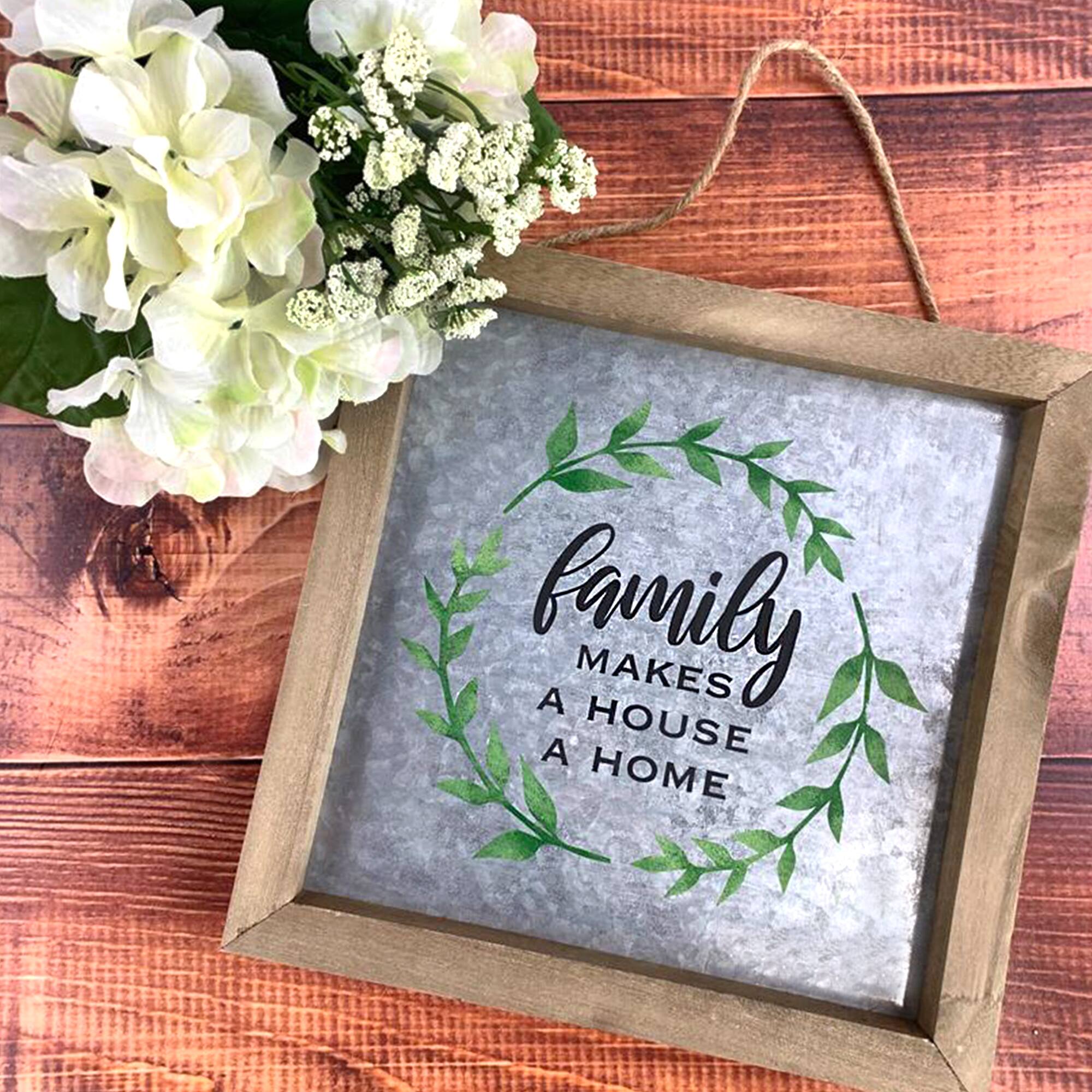 ArtSkills® 3 Pack 10" x 10" Wood Framed Metal Plaque